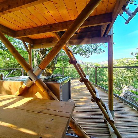 Cabanes Lodges Le Serviere Balazuc Exteriör bild