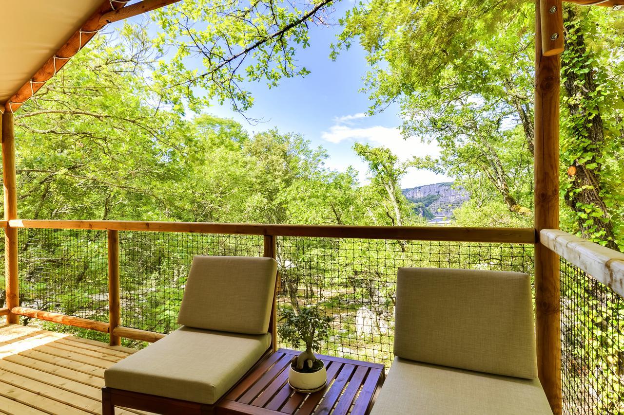 Cabanes Lodges Le Serviere Balazuc Exteriör bild